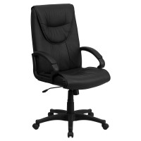 Flash Furniture High Back Black Leather Executive Office Chair BT-238-BK-GG